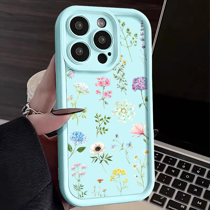 Hydrangea Flower iPhone Soft TPU Case