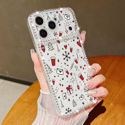 Merry Christmas Bling Diamond Case For iPhone