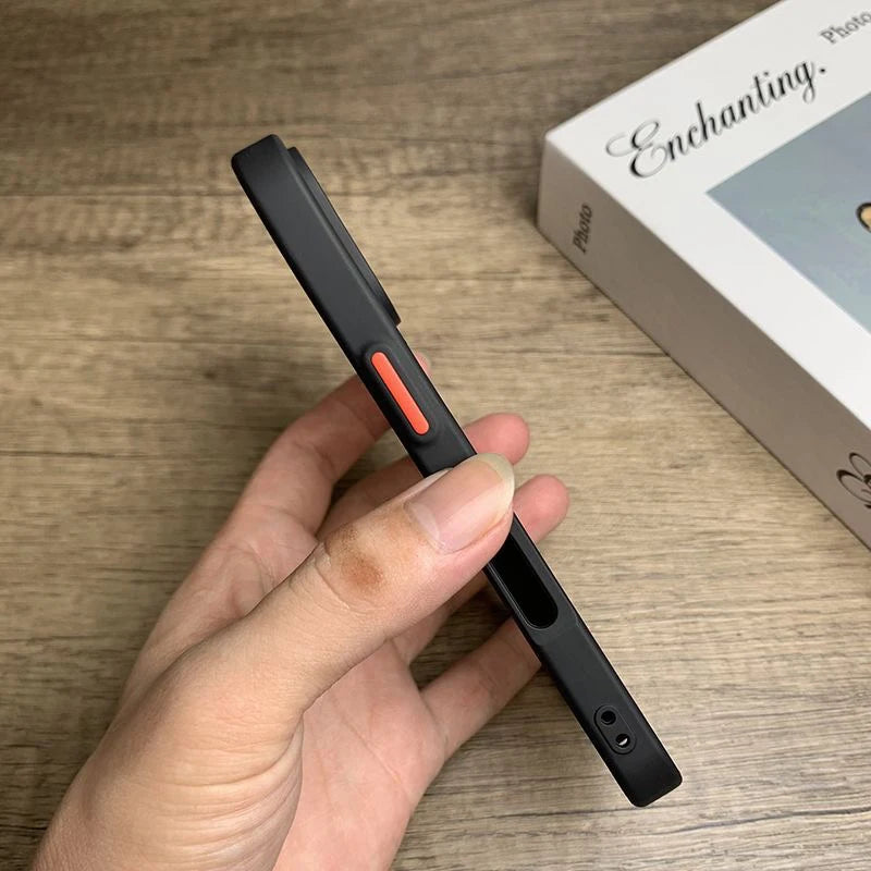 Matte Floral iPhone Shockproof Hybrid Case