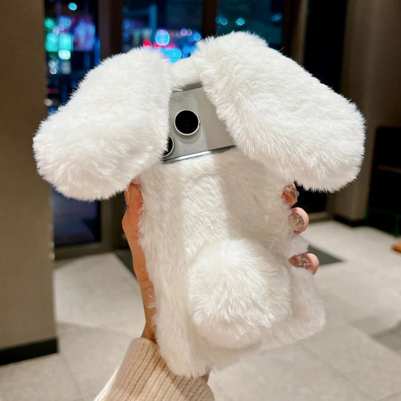 Winter Rabbit Ear Fluffy iPhone Case