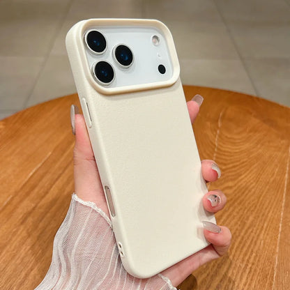 Matte Leather-Texture iPhone Soft TPU Case