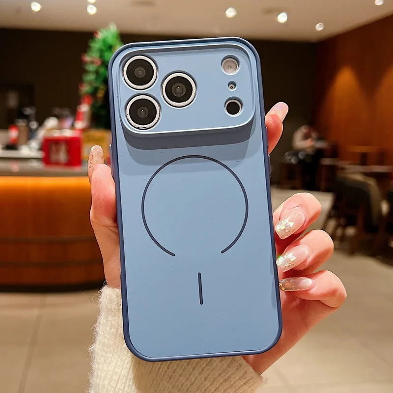 Magnetic Wireless Charge Lens Protect Hard iPhone Cover