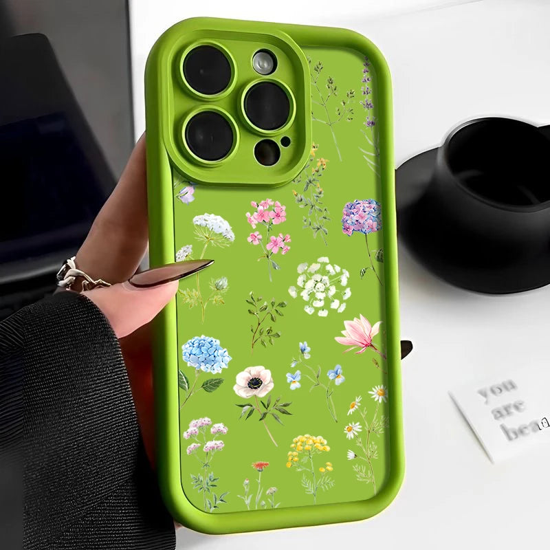 Hydrangea Flower iPhone Soft TPU Case