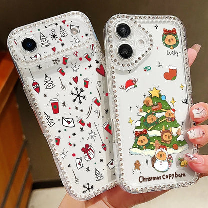 Merry Christmas Bling Diamond Case For iPhone