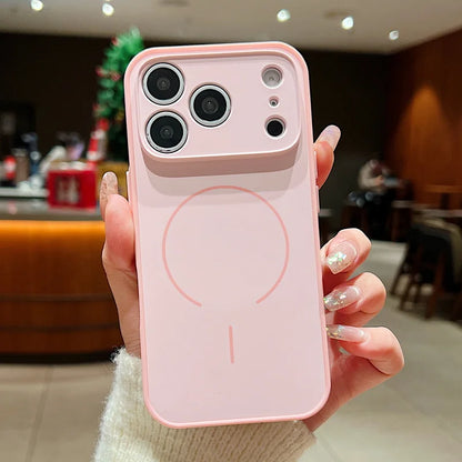 Magnetic Wireless Charge Lens Protect Hard iPhone Cover
