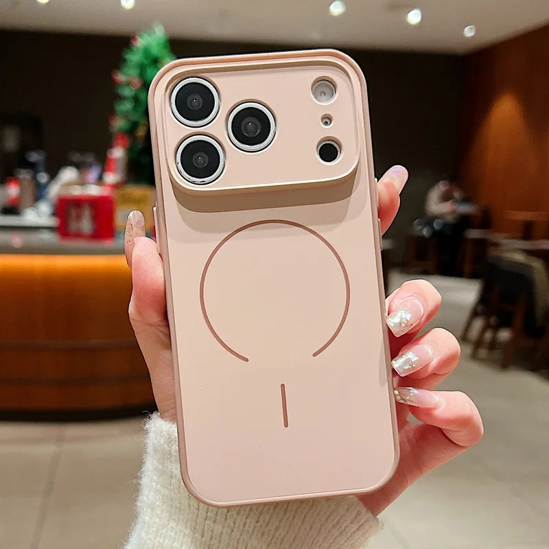 Magnetic Wireless Charge Lens Protect Hard iPhone Cover