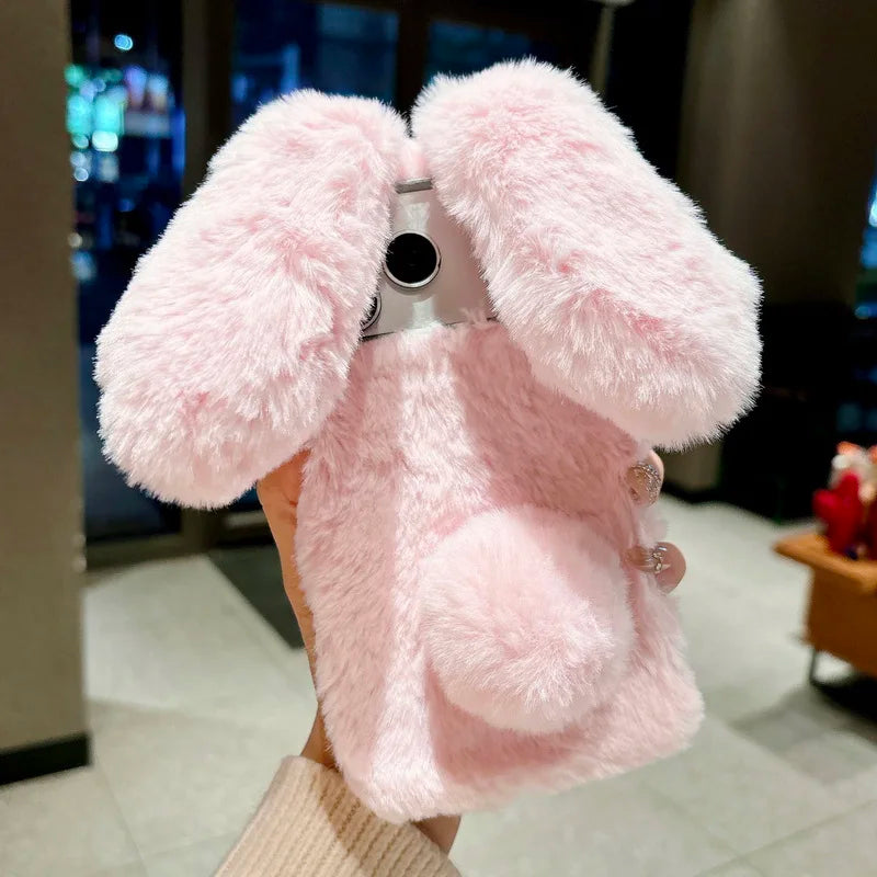 Winter Rabbit Ear Fluffy iPhone Case