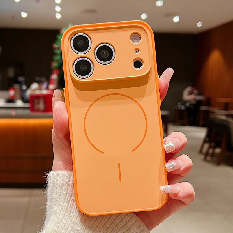Magnetic Wireless Charge Lens Protect Hard iPhone Cover