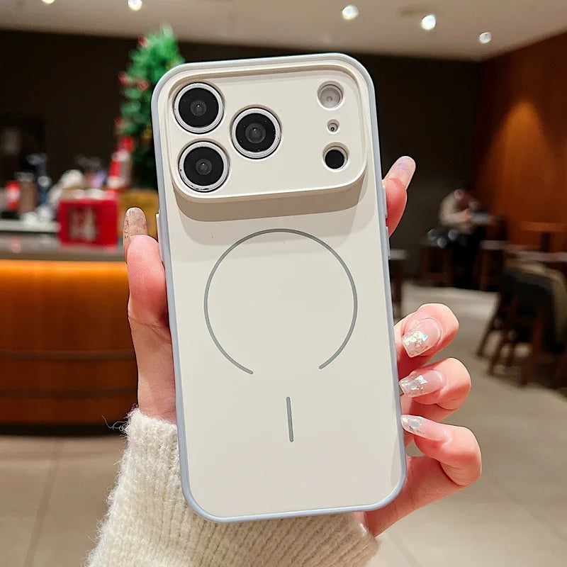 Magnetic Wireless Charge Lens Protect Hard iPhone Cover