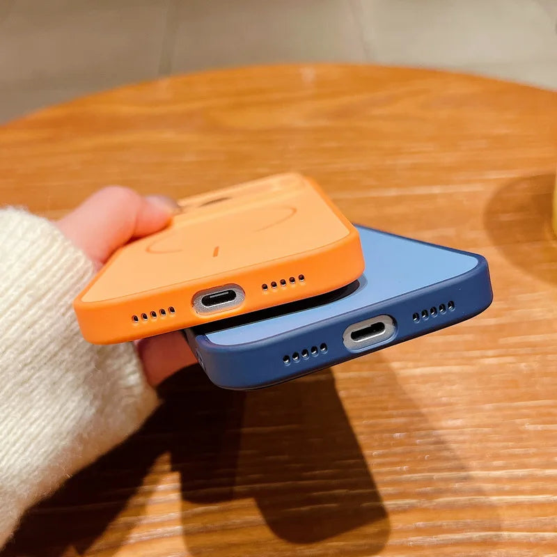 Magnetic Wireless Charge Lens Protect Hard iPhone Cover