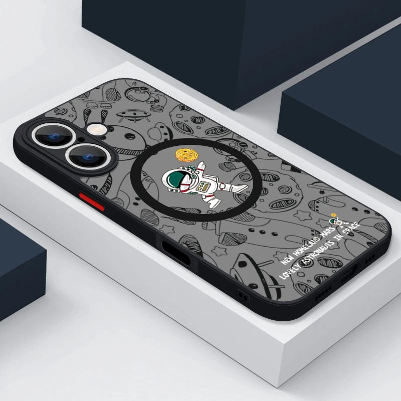 Cute Astronaut iPhone Magnetic Case