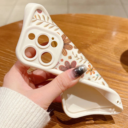 Cartoon Flowers iPhone Soft TPU Case