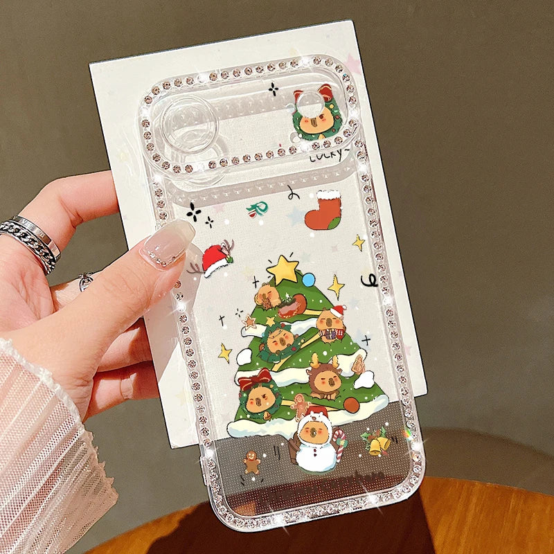 Merry Christmas Bling Diamond Case For iPhone