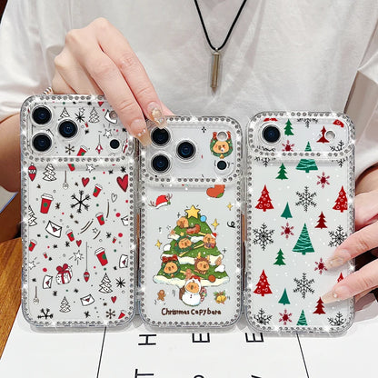 Merry Christmas Bling Diamond Case For iPhone