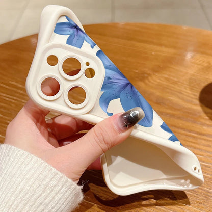 Blue Lily iPhone Soft TPU Case