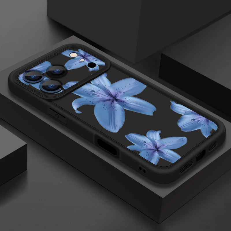 Blue Lily iPhone Soft TPU Case
