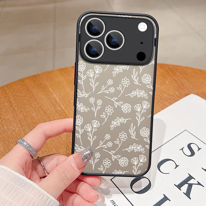 Matte Floral iPhone Shockproof Hybrid Case