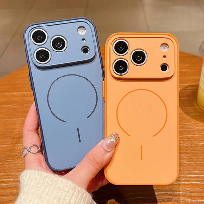 Magnetic Wireless Charge Lens Protect Hard iPhone Cover