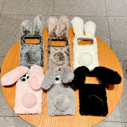 Winter Rabbit Ear Fluffy iPhone Case