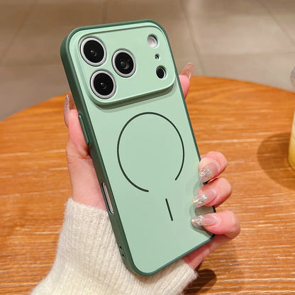 Magnetic Wireless Charge Lens Protect Hard iPhone Cover