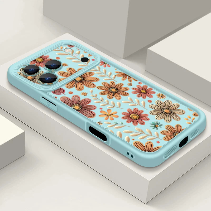 Cartoon Flowers iPhone Soft TPU Case