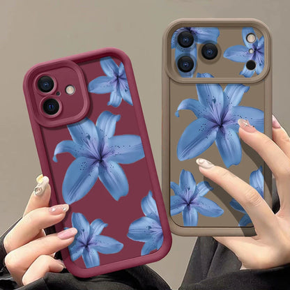 Blue Lily iPhone Soft TPU Case