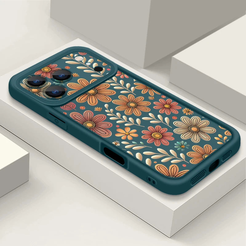 Cartoon Flowers iPhone Soft TPU Case