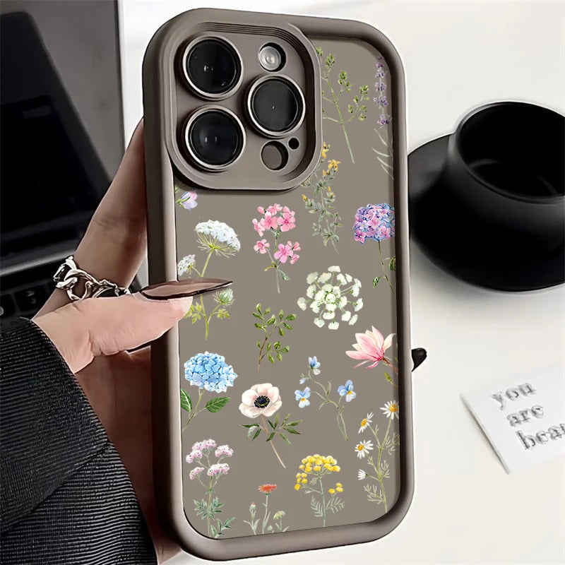 Hydrangea Flower iPhone Soft TPU Case