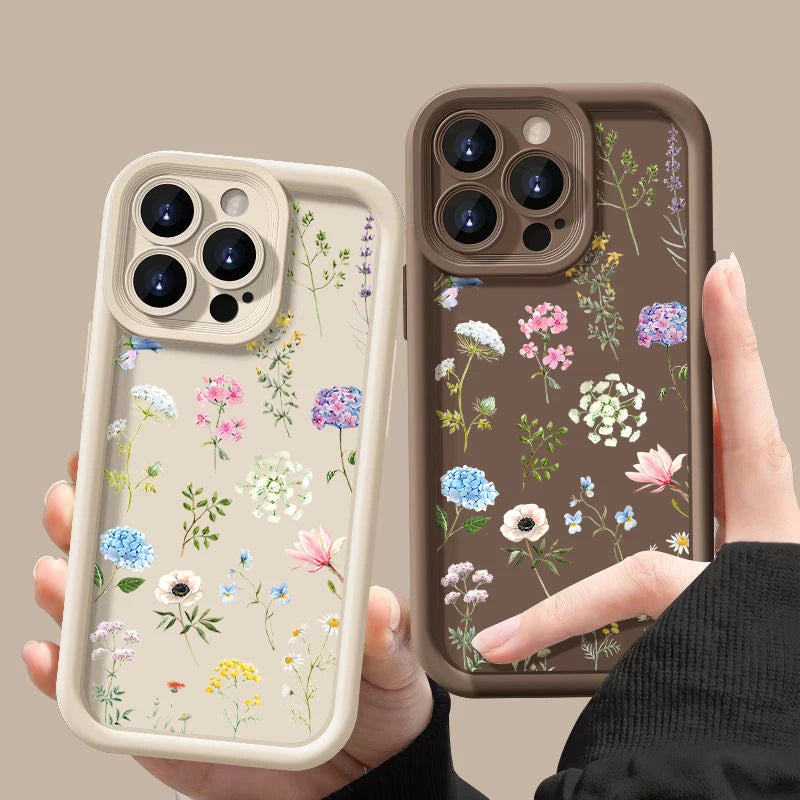 Hydrangea Flower iPhone Soft TPU Case