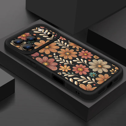 Cartoon Flowers iPhone Soft TPU Case
