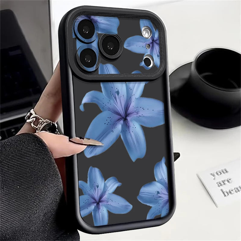 Blue Lily iPhone Soft TPU Case