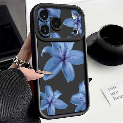 Blue Lily iPhone Soft TPU Case