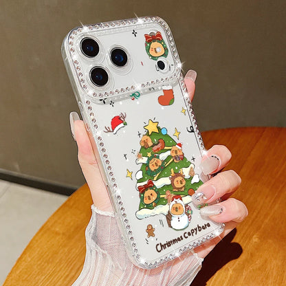 Merry Christmas Bling Diamond Case For iPhone