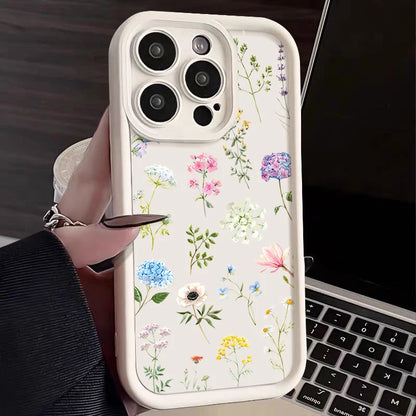 Hydrangea Flower iPhone Soft TPU Case