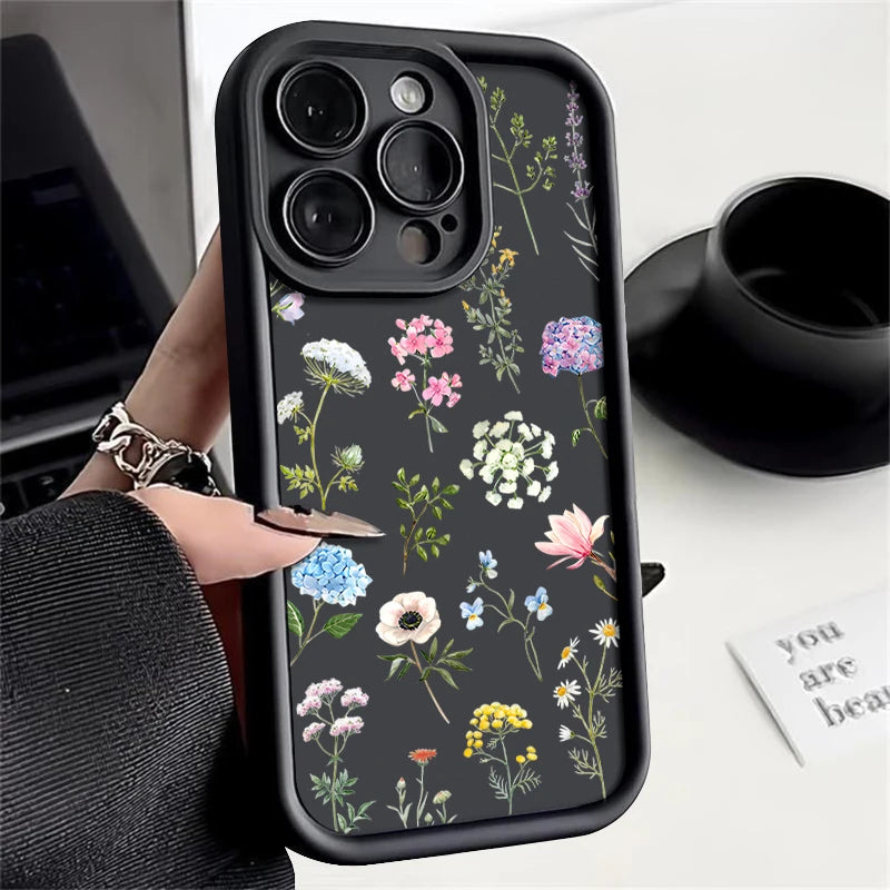 Hydrangea Flower iPhone Soft TPU Case