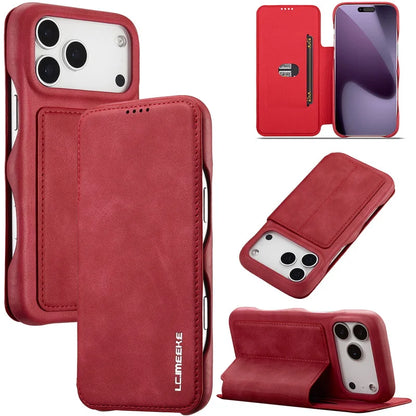 Leather Flip Wallet iPhone Case Cover