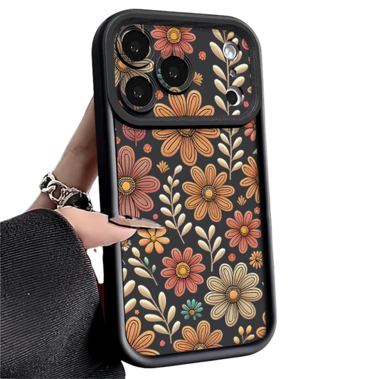 Cartoon Flowers iPhone Soft TPU Case