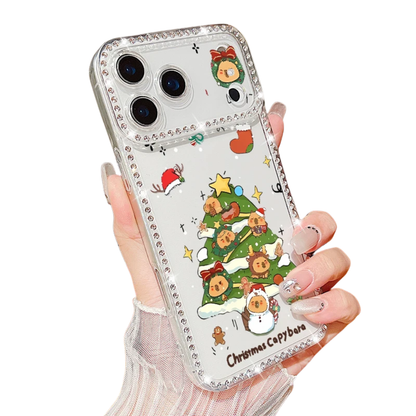 Merry Christmas Bling Diamond Case For iPhone