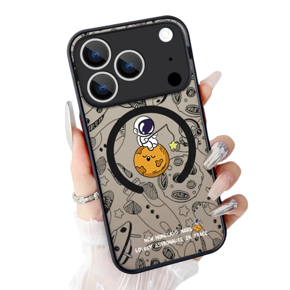 Cute Astronaut iPhone Magnetic Case