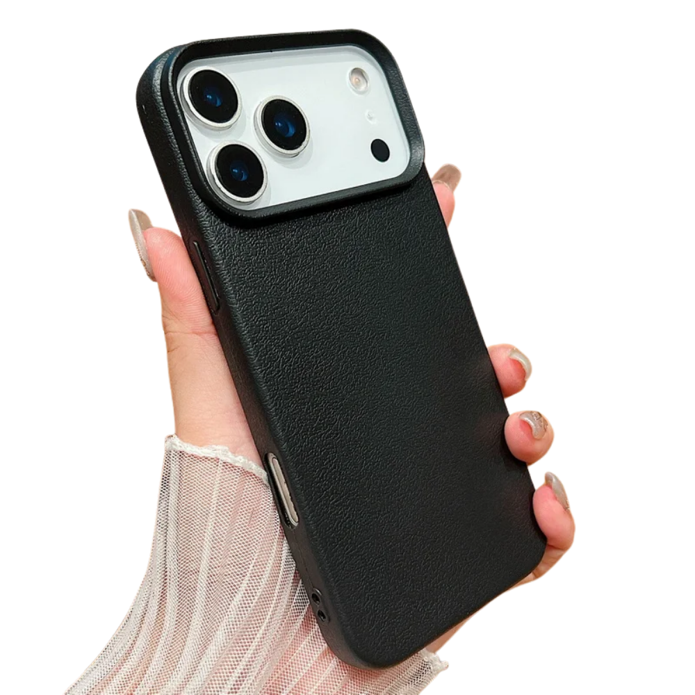 Matte Leather-Texture iPhone Soft TPU Case