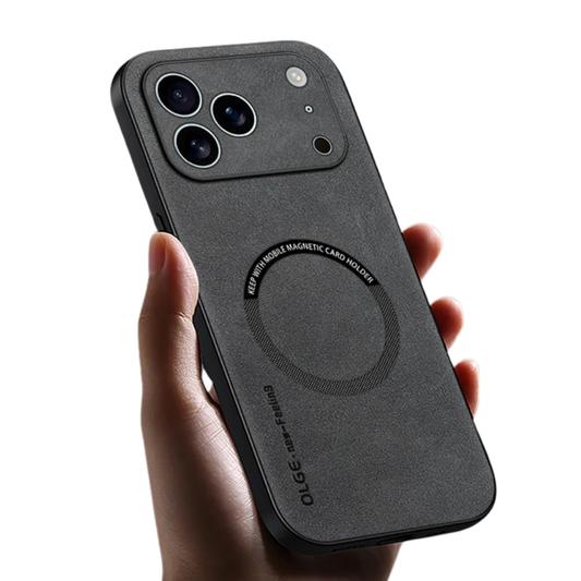 Magnetic Leather Magsafe iPhone Case